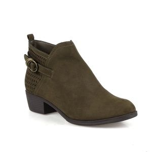 Damian-02 Almond toe Women's Low Heel Booties